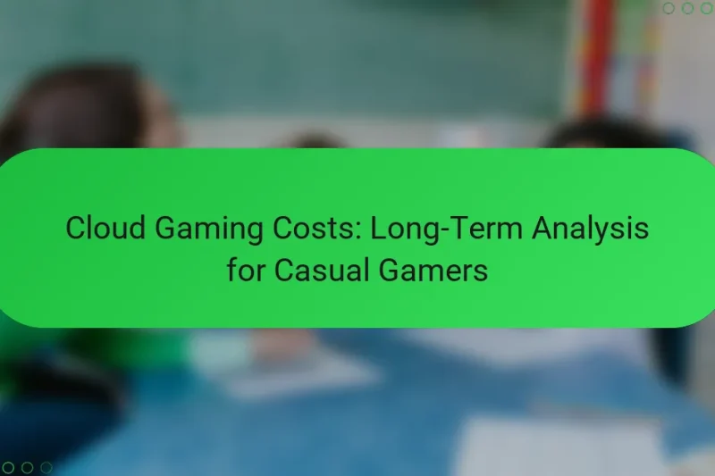 Cloud Gaming Costs: Long-Term Analysis for Casual Gamers