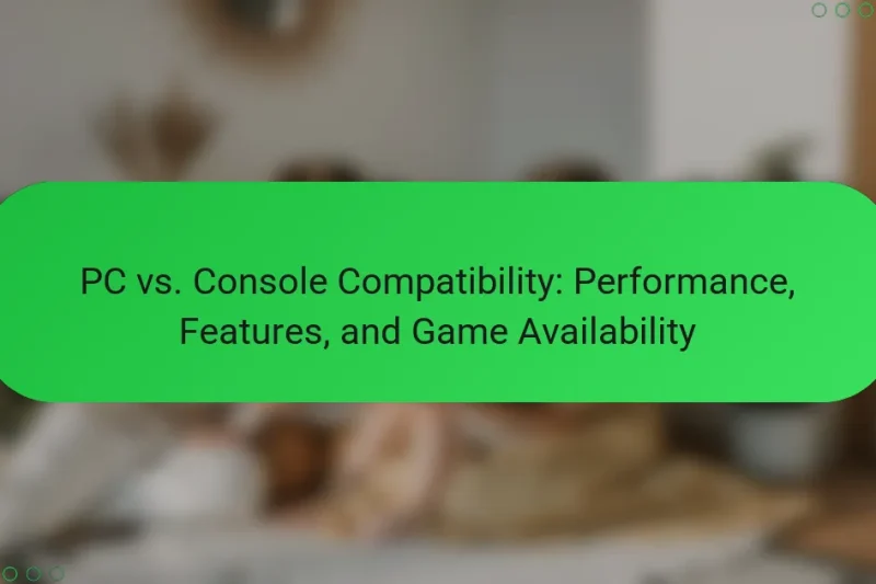 PC vs. Console Compatibility: Performance, Features, and Game Availability