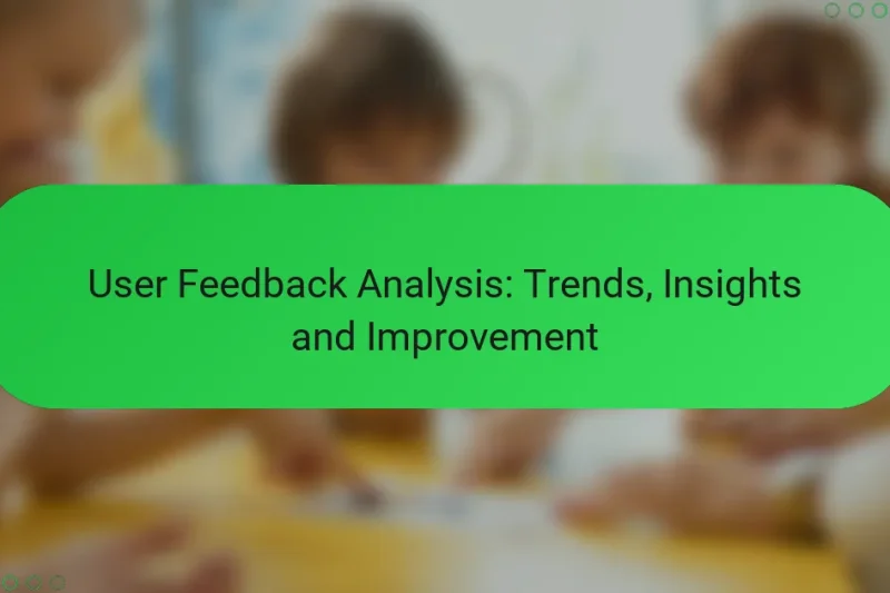 User Feedback Analysis: Trends, Insights and Improvement
