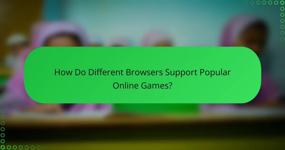 How Do Different Browsers Support Popular Online Games?