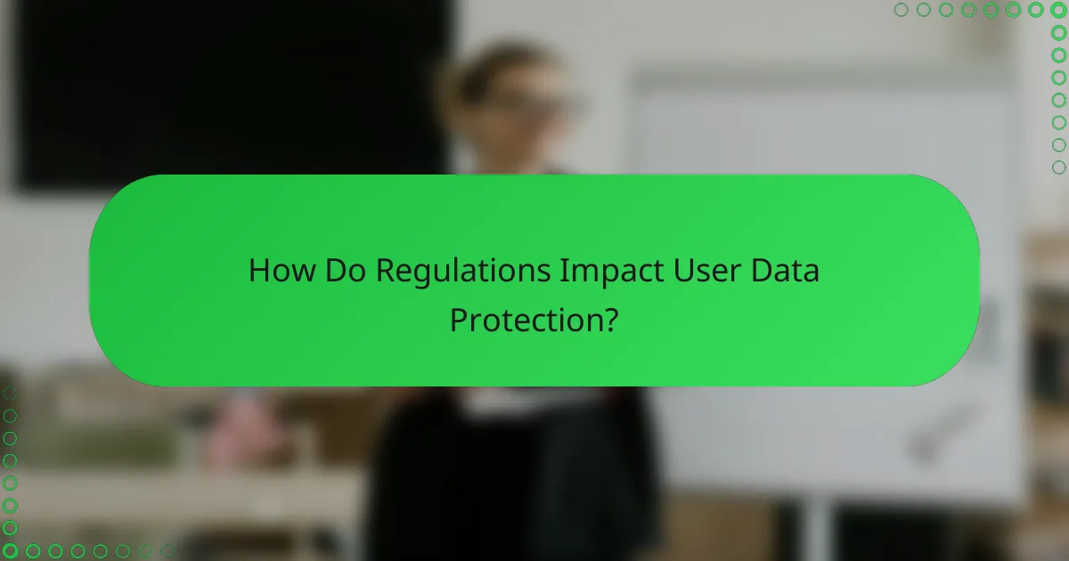 How Do Regulations Impact User Data Protection?