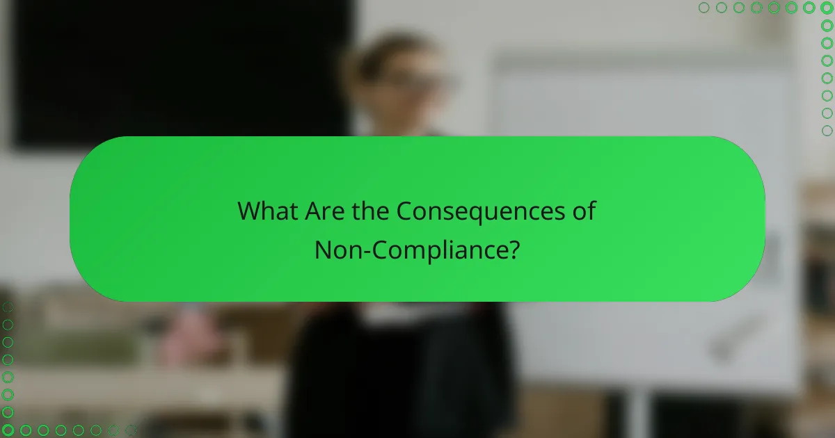 What Are the Consequences of Non-Compliance?