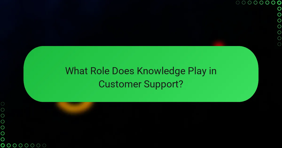 What Role Does Knowledge Play in Customer Support?